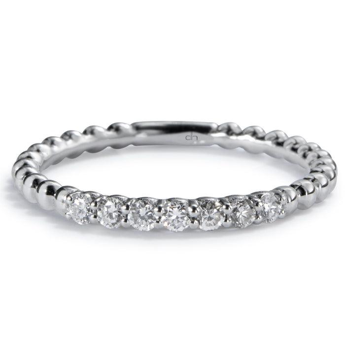 Sortija Media Alianza Bubbles oro blanco con diamantes- Ref J5130SB_Chocrón Joyeros