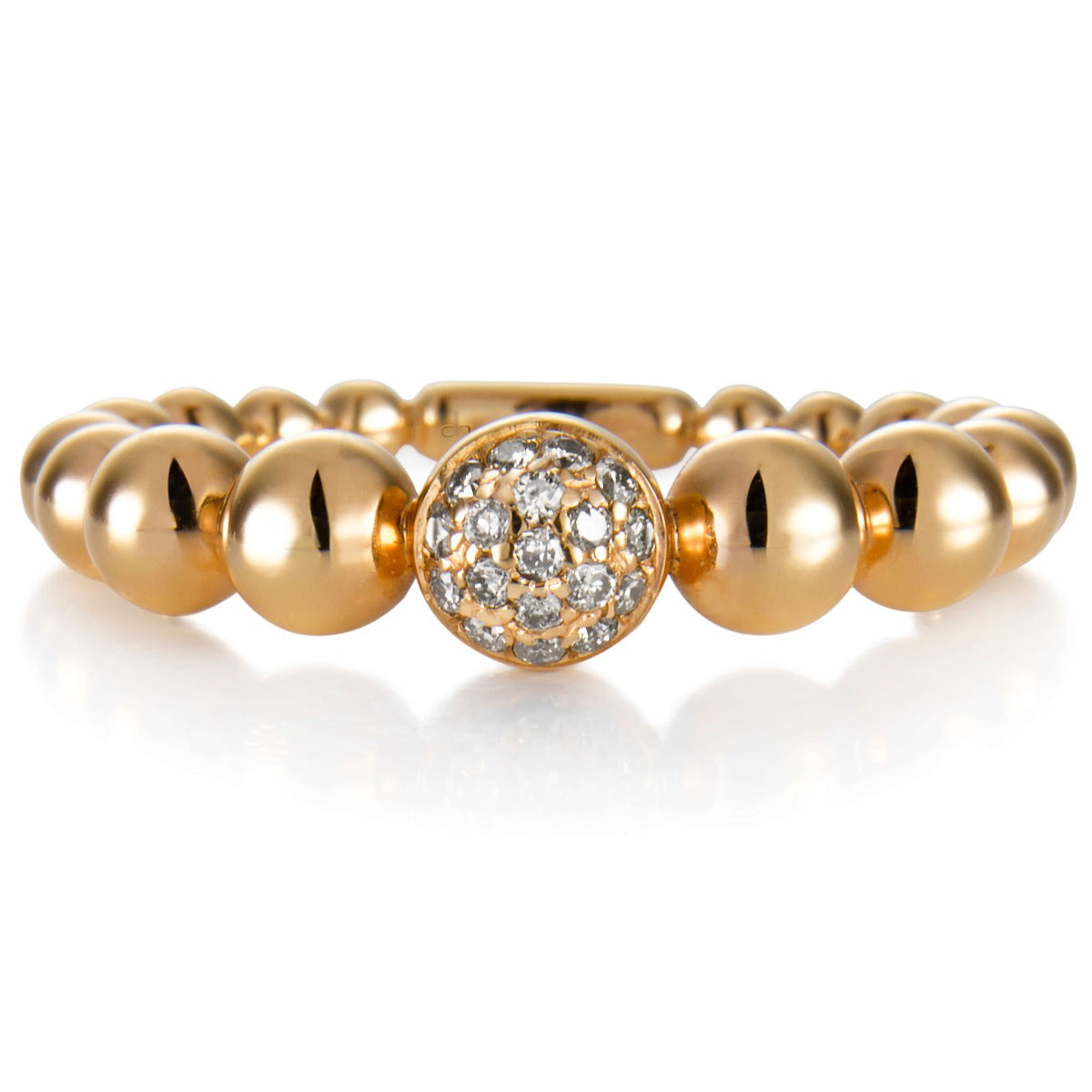 Sortija-bubbles-oro-rosa-diamantes-brown - Ref J5520SB