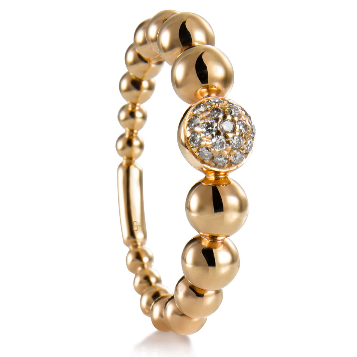 Sortija-bubbles-oro-rosa-diamantes-brown - Ref J5520SB