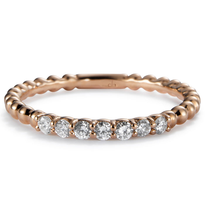 Sortija Media Alianza Bubbles oro rosa con diamantes- Ref J5132SB_Chocrón Joyeros