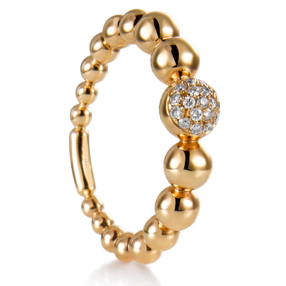 Sortija-bubbles-oro-rosa-diamantes - Ref J5519SB