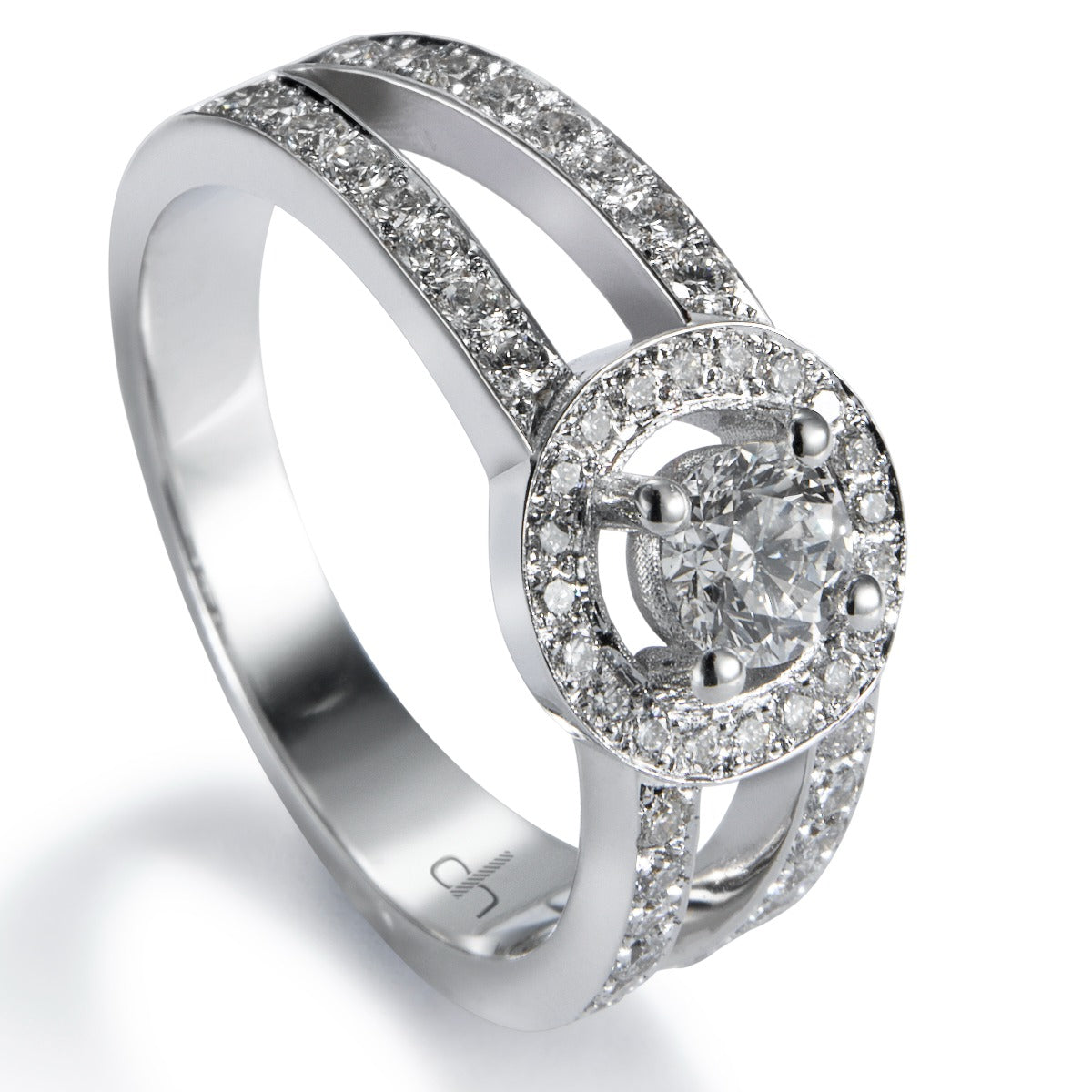 Sortija-Martina-oro-blanco-diamante-talla-brillante - Ref J5214SB_Chocrón Joyeros
