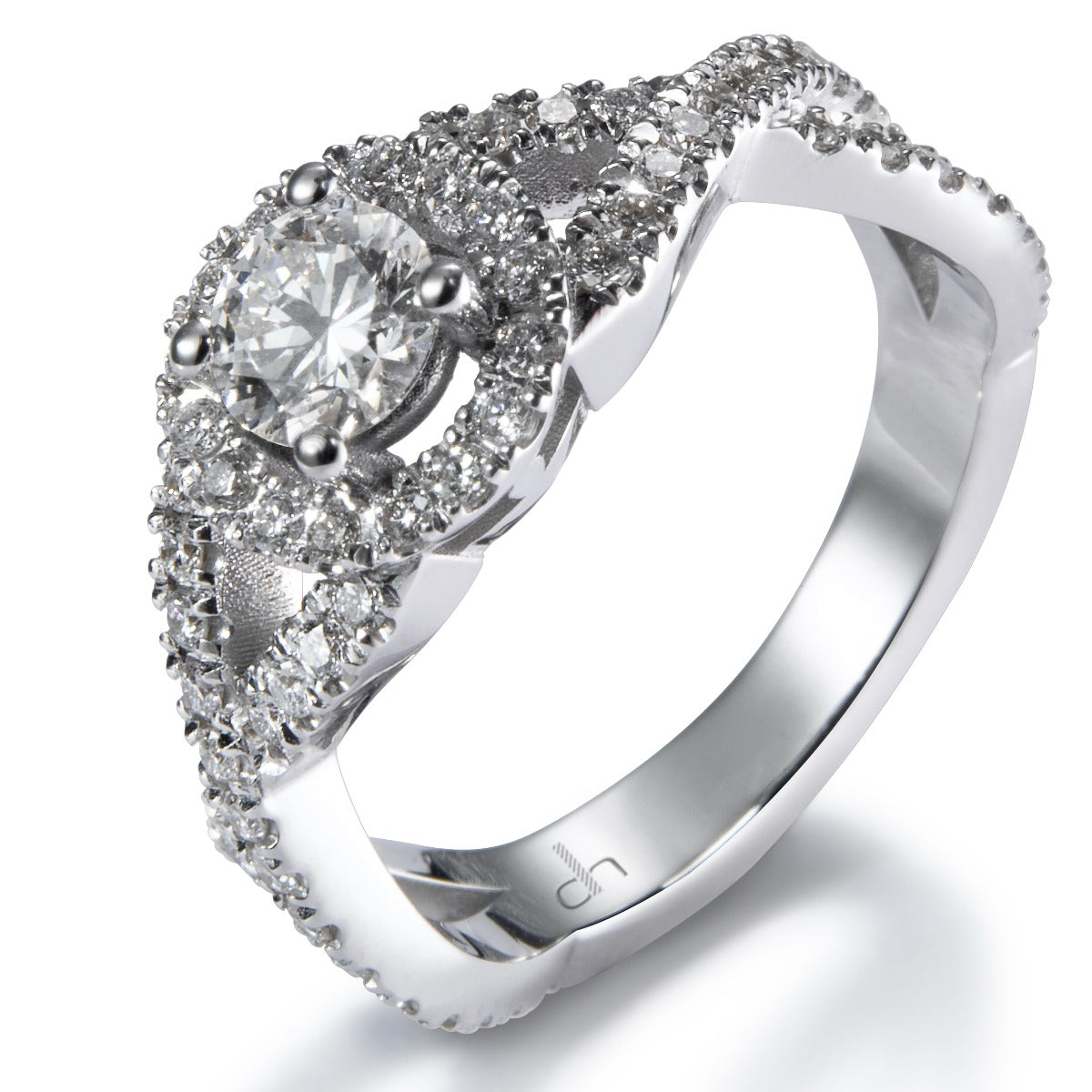 Sortija-Paulina-oro-blanco-diamante-talla-brillante-orla-diamantes - Ref J5204SB_Chocrón Joyeros