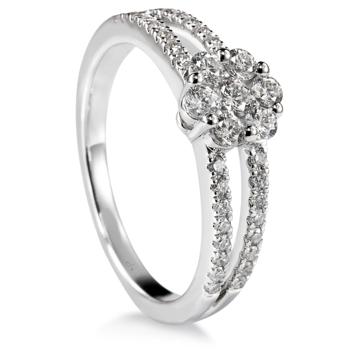 sortija_oro_blanco_roseta_diamantes_engaste_invisible_ - Ref J5683SB_Chocron_Joyeros