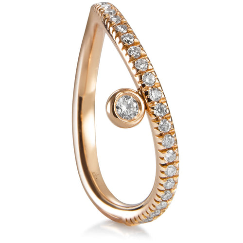sortija-wave-media-alianza-oro-rosa-brillantes-chaton - Ref j5129sb Chocrón Joyeros