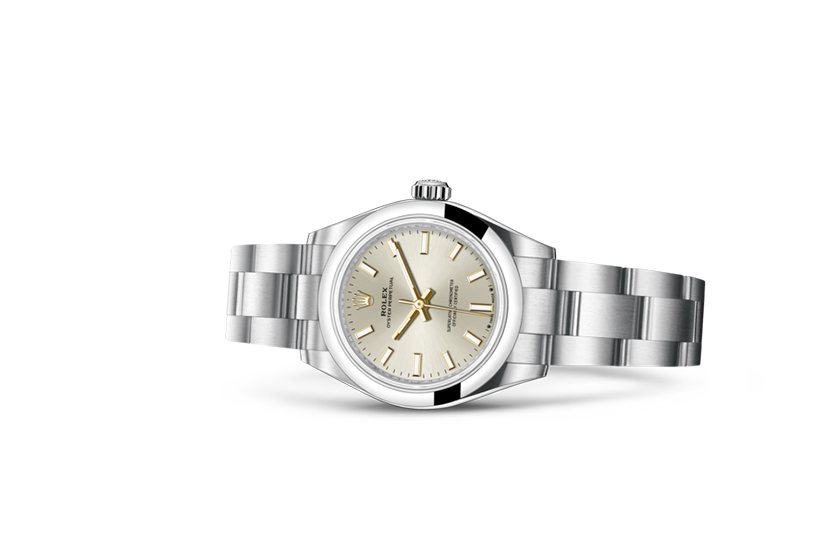  Reloj Rolex Oyster Perpetual 28 acero Oystersteel y esfera plateada en Chocrón Joyeros 