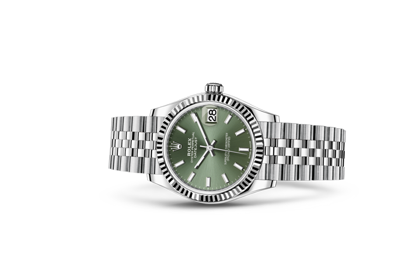 Foto Reloj Rolex Datejust 31 esfera verde menta Joyería Chocrón Joyeros en Madrid