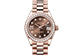 Rolex Lady-Datejust oro Everose y diamantes y esfera chocolate engastada de diamantes  en Joyería Chocrón Joyeros