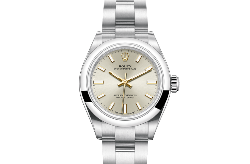 Rolex Oyster Perpetual 28 acero Oystersteel y esfera plateada en Chocrón Joyeros 