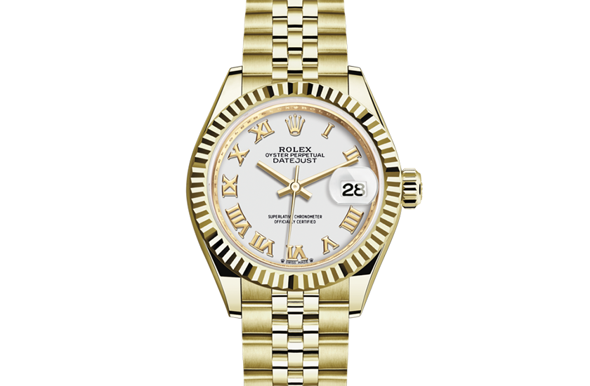 Rolex Lady-Datejust oro amarillo y esfera blanca en Chocrón Joyeros