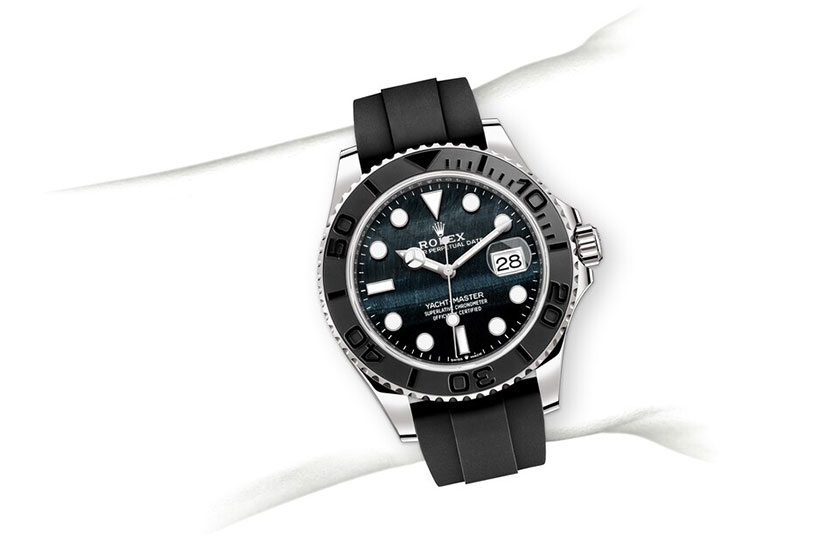 Simulación muñeca el Reloj Rolex Yacht-Master 42 en Chocrón Joyeros