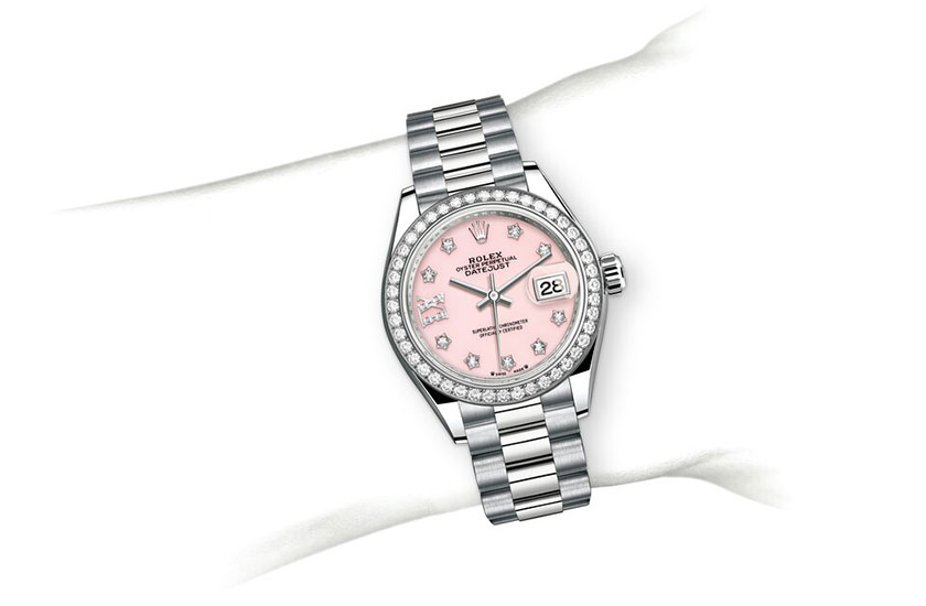 Simulación muñeca el Reloj Rolex Lady-Datejust en Chocrón Joyeros